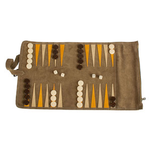ผู้ผลิตมืออาชีพ ชุดแบ็คแกมมอนแบบม้วนเก็บได้ หนังลายม้วนอย่างดี - Product Image 2