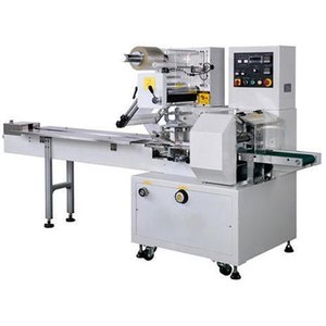 Machine d'emballage horizontale électrique automatique pour l'emballage alimentaire en film plastique, haute productivité, contrôle PLC, 220V - Product Image 1