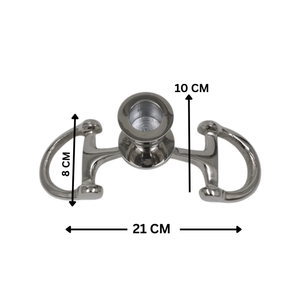 Support de bougie conique en métal inspiré d'un mors d'équitation, décoratif pour table, pour la maison, la salle à manger, le cheminée, accessoire de décoration - Product Image 2