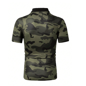 Polo de Alto Rendimiento para Hombre, Mezcla de Poliéster y Spandex, Personalizado al por Mayor, con Estampado Floral, para Golf y Actividades al Aire Libre - Product Image 2