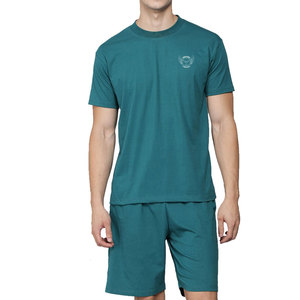 Ensemble t-shirt et short pour homme, dernière mode, couleur unie, pour adulte - Product Image 1