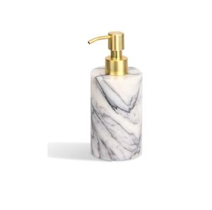 Distributeur de savon liquide en marbre avec pompe en nickel brossé, rechargeable, pour savon à vaisselle, savon pour la cuisine - Product Image 5