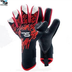 Gants de gardien de but RALMED SPORTS en cuir, 4 mm, adhérence Contact Grip, fermeture auto-agrippante, imperméables, usage extérieur, unisexe - Product Image 3