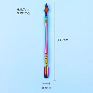 MORJE Surgical Dual-End Stainless Steel <b>Nail</b> Cuticle Pusher Tool Reusable Manicure Double Head Rainbow Color - Product Image 2
