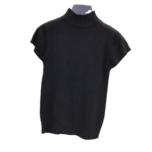 Mujeres medio cuello alto manga corta sólido suave suéter camisas 2020 primavera niñas tejer grandes suéteres elásticos pulóveres Tops - Product Image 3