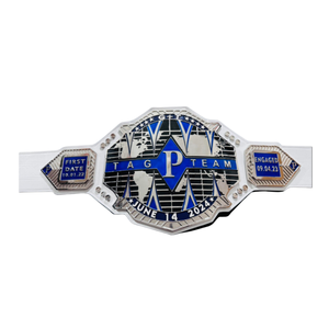 Cinturón de Campeonato Personalizable para Parejas, Regalo para Fanáticos, Primera Cita, 14 de Junio de 2022, 14 de Junio de 2024 - Product Image 1