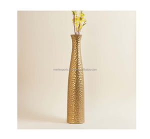Vase à fleurs en métal antique 100% fait à la main de meilleure qualité pour la décoration de la maison pour la table de mariage Style de conception moderne - Product Image 6