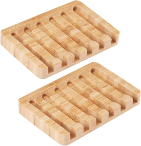 ที่วางสบู่ไม้ไผ่ทำมือ ย่อยสลายได้ตามธรรมชาติ สำหรับห้องน้ำ - Product Image 5