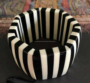 Pulsera de joyería de moda de resina de ángulo hecha a mano de alta calidad para mujer, hebra de Color DE MARCA DE LA India, artesanía de resina - Product Image 5