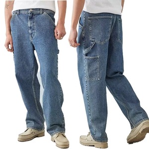 Pantalones Cargo Rectos Holgados Transpirables Ecológicos con Múltiples Bolsillos Casuales de Talla Grande de Cintura Media para Hombre Primavera Otoño Poliéster/Algodón - Product Image 6
