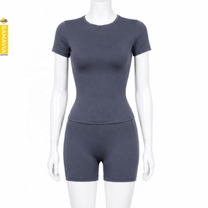 SAMAVIA Custom Yoga Sets Fitness <b>Women</b> High Quality <b>Compression</b> Fitness Gym Workout Sportswear Biker Shorts OEM ODM Manufacture - Product Image 1