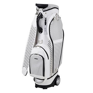 Modern Executive <b>Golf</b> Stand Bag Lightweight PU Leather Large Accessory Pockets Reinforced Easy-Lift Handles for Seamless Travel - Product Image 2