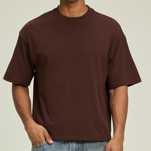 T-shirts amples pour adultes, prix de gros usine, vente en ligne, logo personnalisé imprimé, vêtements décontractés - Product Image 4