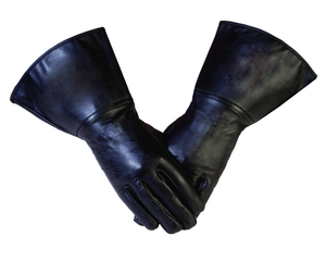 Gants en coton noir longueur poignet, style uni, chauds pour un usage quotidien en hiver - Product Image 3