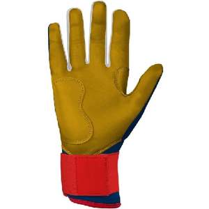 Nouveaux gants de frappeur de baseball à manchette longue personnalisés, fabricant de gants de frappeur en cuir véritable pour hommes, enfants et jeunes, gants de baseball et de softball - Product Image 3