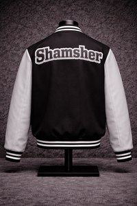 Veste universitaire unisexe en laine avec patchs en chenille de qualité supérieure Shamsher Sports SS-VJ-20, fermeture à boutons recouverts sur le devant, prix abordable - Product Image 6