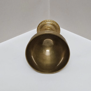 Vintage finished Marvellous ! Medieval-Inspired Chalice with Intricate Floral Engravings - Handcrafted Brass <b>Goblet</b> - Product Image 6