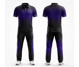 Professional Match Day <b>Cricket</b> Uniform with Personalized Design | Men Women Youth <b>Cricket</b> Wears Polo Shirt and Trouser Full Team - Product Image 2