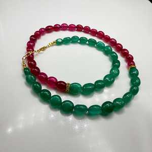 Handmade <b>Ruby</b> Emerald Beaded <b>Necklace</b> 4mm 6mm Gemstone Strand Natural Green Stone Jewelry Statement <b>Necklace</b> Custom Gift - Product Image 3