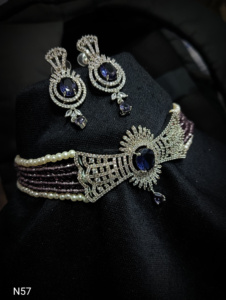 Classic American Diamond <b>Bridal</b> <b>Jewelry</b> <b>Set</b> Two-Piece Necklace and Earrings for Wedding Fashionable Classic Style - Product Image 2