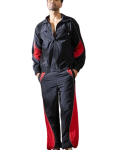 Conjunto Deportivo Casual Personalizado de Dos Piezas: Chaqueta Bomber de Nylon con Cremallera y Ajuste Holgado, y Pantalones Jogger Oversize - Product Image 1