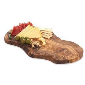 Premium Live <b>Edge</b> Wood Serving Board Turquoise Epoxy River Inlay Charcuterie Platter Handcrafted Walnut Cheese Tray Food Board - Product Image 4