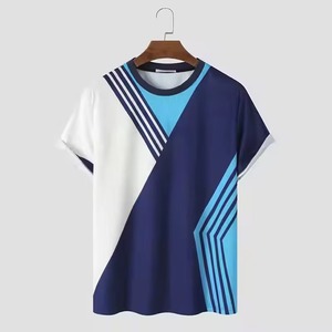 มีทุกขนาดและทุกสี เสื้อยืดผู้ชายแฟชั่นสุดเท่ ดีไซน์ล่าสุด ผ้าฝ้ายคุณภาพสูง เสื้อยืดผู้ชายสำหรับฤดูร้อน - Product Image 1