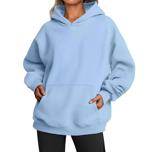 2026 Men and Women New Hooded <b>Sweatshirt</b> Men Solid Color <b>Sweatshirt</b> Women and Men <b>Long</b> Sleeved Inserted Pocket Pullover - Product Image 1