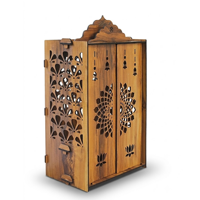 Armoire de prière minimaliste en bois artisanale |   Cloche de lotus découpée au laser |   Boîte de prière pour autel domestique |   352060 cm |   Anniversaire
