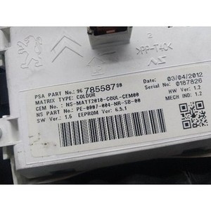 Panel de Instrumentos/Velocímetro 508 2010-2014 Usado OEM 9800420680 - Product Image 5