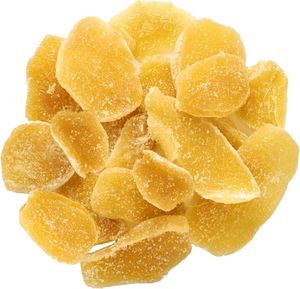 Dried Sliced <b>Ginger</b> Candy With <b>Mint</b> Leaves Natural Sweet Snack For Tea Or Dessert - Product Image 4
