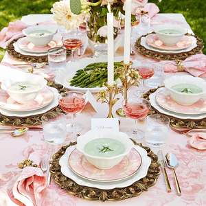 Assiette de présentation dorée de luxe pour mariage, hôtel, restaurant, décoration de table - Product Image 1