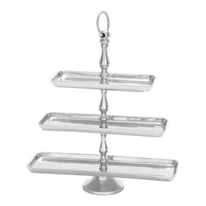 Modern Stainless Steel Cake <b>Stand</b> With Round Shape Design For <b>Cupcake</b> Display And Dessert Serving Table - Product Image 6