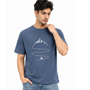 Camiseta de Algodón al por Mayor para Hombre, Suave y Cómoda, de Manga Corta, con Logotipo Personalizado, Ropa Casual, Camiseta de Algodón Lisa Personalizada para Hombre - Product Image 5