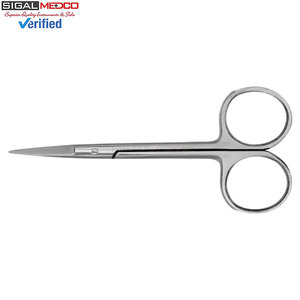 กรรไกรตัดเยื่อไอริส 4.5 นิ้ว ตรง ผลิตจากเยอรมนี ทำจากเหล็กกล้าไร้สนิม คุณภาพสูงพิเศษ สำหรับการผ่าตัด ใช้สำหรับการผ่าตัดเนื้อเยื่อ ได้รับการรับรองมาตรฐาน CE - Product Image 2