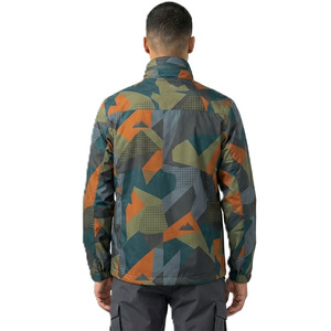 2026 Trendy Outdoor Custom Men Abstract Print Windbreaker <b>jacket</b> for men <b>Lightweight</b> Outdoor Zip Up Performance Outerwear OEM - Product Image 2