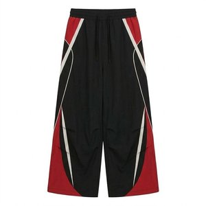 Conjuntos de Chaqueta Cortavientos de Nailon para Hombre en Rojo, Negro y Blanco con Logotipo Personalizado RTS High Sales, Trajes para Verano, Ropa de Calle, Sudaderas con Capucha y Pantalones - Product Image 4