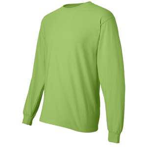 Camiseta de Manga Larga para Hombre 2026 de Alta Calidad, Verde Sólido, 100% Algodón, Cuello Redondo, Corte Regular Informal, Tejido de Punto, Ecológica y de Secado Rápido - Product Image 5