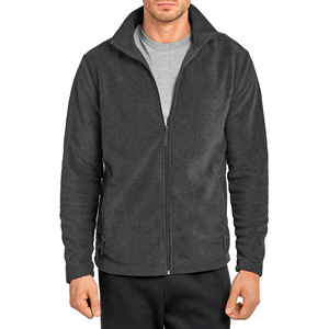 Veste polaire légère coupe-vent éco-responsable à col montant pour homme, personnalisable avec logo frontal - Fabricant OEM de marques privées - Product Image 1