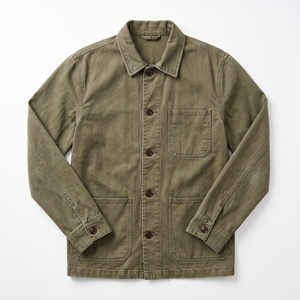 Veste de travail décontractée en jean délavé pour homme, collection automne, style utilitaire, OEM ODM, vente en gros, personnalisation du logo, faible MOQ - Product Image 3