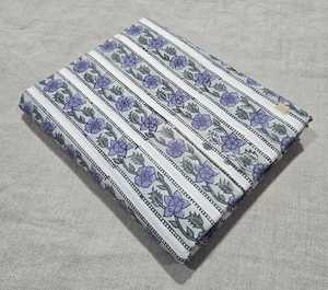 Tela de algodón elegante con estampado en bloque, ecológica, reutilizable, con estampado floral personalizado, tela estampada a mano, proveedor de pedidos al por mayor. - Product Image 6