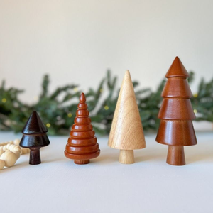 Ornements de Noël en bois miniatures non finis de haute qualité, écologiques, pour la décoration de table à la maison ou à l'extérieur, pour les mariages - Product Image 4