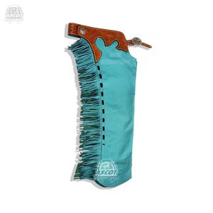 Vente en gros Chaps longs en cuir suédé style cowboy pour équipement d'équitation - Product Image 2