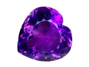 Pierre précieuse d'améthyste violette naturelle en forme de cœur, pierre d'améthyste en vrac pour la création de bijoux - Product Image 4