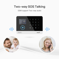 Promotion : Système d'alarme intelligent Tuya Smart Home WIFI GSM avec écran LCD PST-WG103T