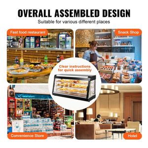 Scaldavivande Commerciale a 3 Livelli 1500W con Ripiani Regolabili e Temperatura 86-185°F per Mantenimento e Riscaldamento Alimenti - Product Image 6