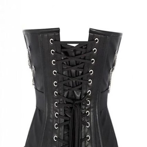Faja Corsé de Cuero Sintético para Mujer con Cremallera y Diseño de Hebilla, Control Firme, Cincher de Cintura para Uso Diario - Product Image 5