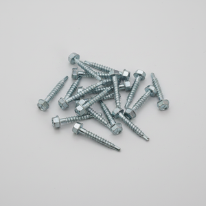 Custom Length 50mm-300mm Hex Head Wood <b>Screws</b> - Partial Thread Zinc Plated Carbon Steel - Product Image 1