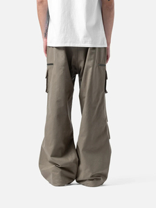 Pantalones Cargo Oxford Rectos de Moda Casual para Hombre al por Mayor, Diseño Holgado con Bolsillos Laterales, Algodón Impermeable de Alta Calidad Bordado - Product Image 2