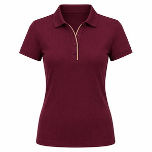 Latest High Quality <b>Ladies</b> for <b>Shirt</b> Casual Wear Sports Workout Running Knitted Embroidery Quick Dry Breathable <b>Polo</b> <b>Shirt</b> - Product Image 4
